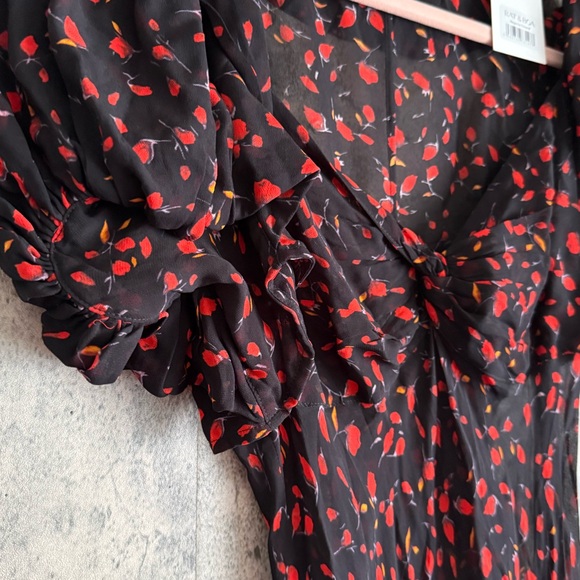 Rat & Boa sexy long maxi dress 90s vibe magnolia floral gown - Picture 4 of 14